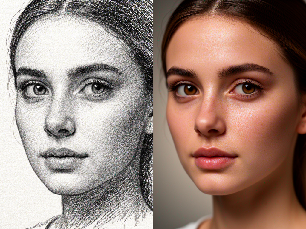 使用 AI 技术将绘画转换为真实照片